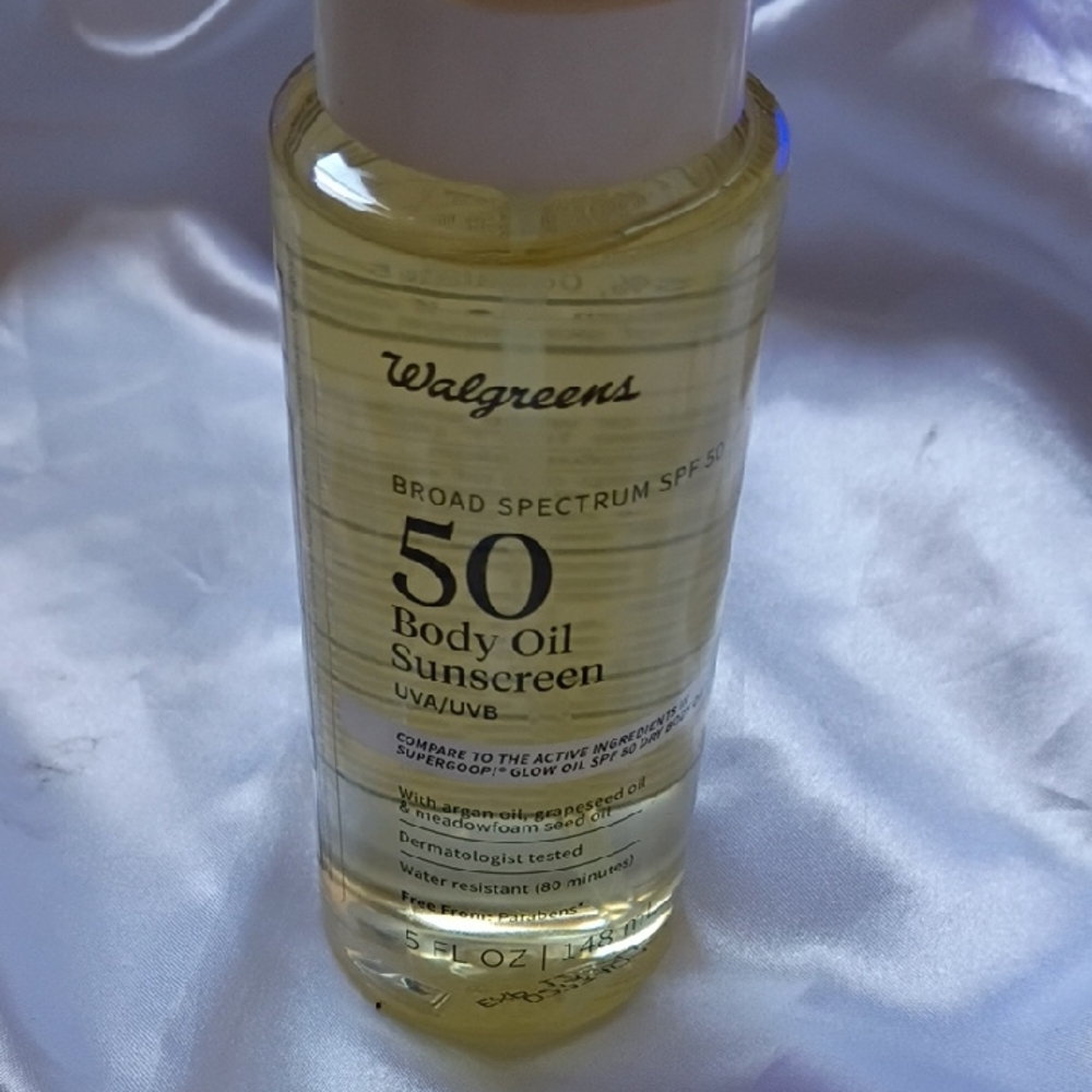 Walgreens Broad Spectrum SPF 50 Body Oil Sunscreen - Yellow